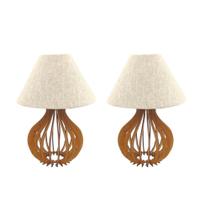 2 Abajur Luminária De Mesa Cúpula Tambor Em Tecido Linho 2 Abajur Luminária De Mesa Cúpula Tambor Em Tecido Linho