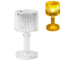 2 Abajur Mini Luminária Luz LED em Acrílico Kit Decoração