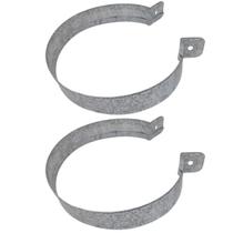 2 Abraçadeira 200mm 8 Pol. Duto Churrasqueira Galvanizada