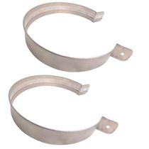 2 Abraçadeira 200mm Inox 304 8 Polegadas Duto Churrasqueira