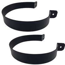 2 Abraçadeira 5 Polegadas Duto De Churrasqueira - Preta