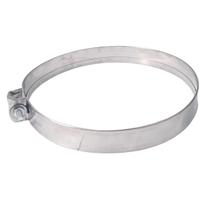 2 Abraçadeira de Aço Inox Brilhante Rosca Reforçada 20x3cm