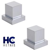 2 Acabamento Quadrado P/ Registro Pressão Gaveta Deca