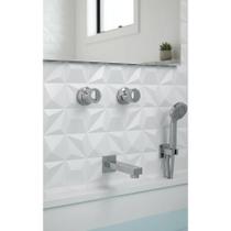 2 Acabamentos Registro 1/2 3/4 1 Pol C40 Cromado Metal