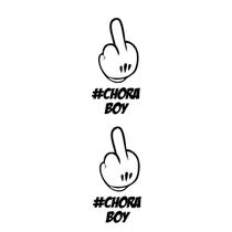 2 Adesivo Dedo Mickey Chora Boy 12cm X 6cm - Preto
