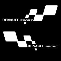 2 Adesivo Lateral Premium Renault Sport - Branco 2 Adesivo Lateral Premium Renault Sport - Branco