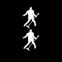 2 Adesivos Elvis Presley 14 cm x 11 cm - Branco 2 Adesivos Elvis Presley 14 cm x 11 cm - Branco