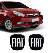 2 Adesivos Emblema Fiat Preto Black Grand Siena 2012/2019 2 Adesivos Emblema Fiat Preto Black Grand Siena 2012/2019