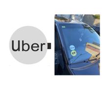 2 Adesivos Motorista App Uber Indrive 9cm - Alta Qualidade