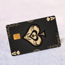 2 Adesivos para Cartão Black Aces Estilo Criativo, Proteção e Alta Qualidade