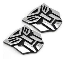 2 Adesivos Transformers Emblema Tuning Carro Autobot 8cm Pvc