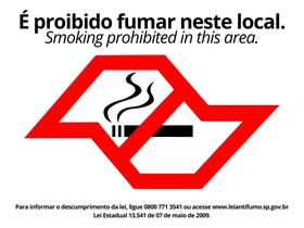 2 Adesivos Vinil Proibido Fumar Neste Local Smoking 20x25cm