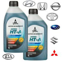 2 Aditivo para Radiador Híbrido HT-A Azul Concentrado Original Tirreno Aprovado na montadoras Hyundai, Toyota, Honda, Nissan, Mitsubishi Suzuki Subaru