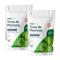 2 Adubo Torta De Mamona Fertilizante Orgânico - 1kg Maxgreen