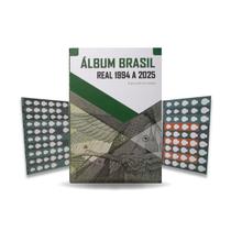 2 álbuns de moedas do real 1994 a 2025 - Numismática Coan