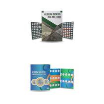 2 álbuns para colecionar moedas 1994 a 2025 plano real e jogos olímpicos Rio 2016 2 álbuns para colecionar moedas 1994 a 2025 plano real e jogos olímpicos Rio 2016