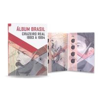 2 Álbuns para colocar moedas Cruzeiro Real 1993 a 1994
