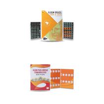 2 Álbuns para moedas 1994 a 2025 E 1 Álbum de Moedas Real Olímpicas 2 Álbuns para moedas 1994 a 2025 E 1 Álbum de Moedas Real Olímpicas