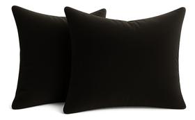 2 Almofadas Cheia Veludo Suede Sofa Decorativa 45x45 Preta 2 Almofadas Cheia Veludo Suede Sofa Decorativa 45x45 Preta