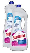 2 Alvejante Sem Cloro Ultra Branqueador Suprema 1,5 Litros