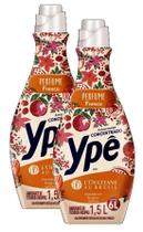 2 Amaciante Roupa Ypê Concentrado Ninfa Águas Frasco 1,5L