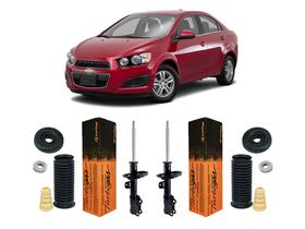 2 Amortecedor com Kit Dianteiro Sonic Sedan 2012 2013 2014