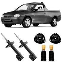 2 Amortecedor Corsa Pick Up 95 a 2003 Dianteiro Nakata e Kit
