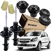 2 Amortecedor Dianteiro Agile Kit Axios Coxim Batente Coifa