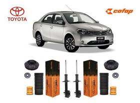 2 Amortecedor Dianteiro C/kit Etios Sedan 2015 2016 2017 2018 Original