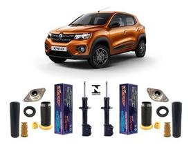 2 Amortecedor Dianteiro + Kits Renault Kwid 2017 2018 2019