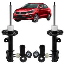 2 Amortecedor Dianteiro Nakata Fiat Cronos 2018 a 2020 + KIT Batente Original Axios 2 Amortecedor Dianteiro Nakata Fiat Cronos 2018 a 2020 + KIT Batente Original Axios