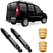 2 Amortecedor Fiat Doblo Essence Attractive 2002 a 2017 Traseiro Motorista Passageiro Monroe e Kit