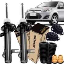 2 Amortecedor Ford Fiesta Hatch Sedan Dianteiro + Kits Axios