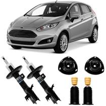 2 Amortecedor Ford New Fiesta 2011 a 2017 Dianteiro Nakata e Kit