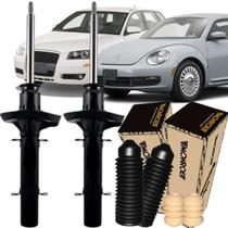 2 Amortecedor Golf Bora Beetle Audi A3 Dianteiro + Kit Axios