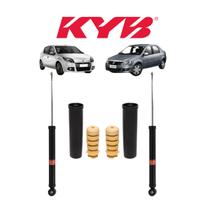 2 Amortecedor Kayaba Traseiro+Kit Batente Sandero Stepway 2015 A 2021