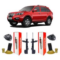 2 Amortecedor + Kit Coxim Dianteiro Lifan X60 2013 2014 2015