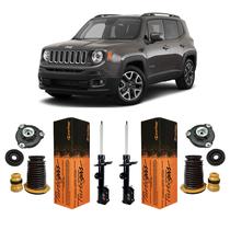 2 Amortecedor Kit Coxim Dianteiro Renegade 4X2 2015 Até 2020