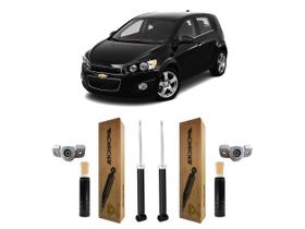 2 Amortecedor + Kit Traseiro Chevrolet Sonic 2012 2013 2014