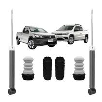 2 Amortecedor Nakata Traseiro+Kit Batente Saveiro Cabine Dupla 2009 A 2020