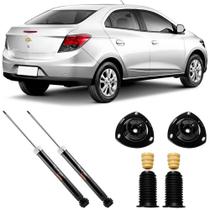 2 Amortecedor Prisma 2013 a 2019 Traseiro GB27608 Cofap e Kit