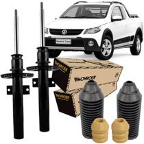 2 Amortecedor Saveiro G5 G6 G7 G8 Dianteiro + Batente Coifa