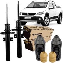 2 Amortecedor Saveiro G5 G6 G7 G8 Dianteiro + Batente Coifa