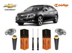 2 Amortecedor Traseiro Cofap + Kit Cruze 2011 12 13 14 15 16