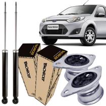 2 Amortecedor Traseiro Monroe Ford Fiesta + Kit Coxim Axios