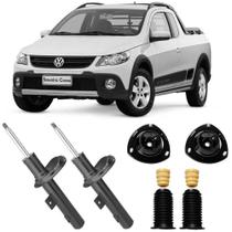 2 Amortecedor Volkswagen Saveiro 2009 a 2018 Dianteiro Nakata e Kit