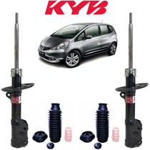 2 Amortecedores Dianteiro Kayaba + 2 Kit Honda Fit 2006 2007