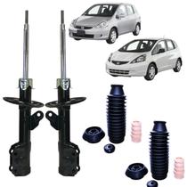 2 Amortecedores Honda Fit Kayaba + Kit Batentes Dianteiro