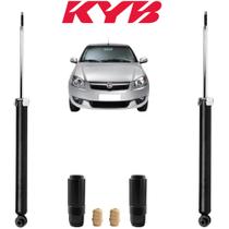 2 Amortecedores Kayaba Traseiro Fiat Siena + 2 Kits Batentes 2005 2006 2007 2008 2009