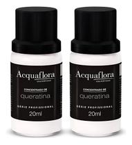2 Ampolas Fluido Concentrado De Queratina Reconstrução Capilar 20ml - Acquaflora